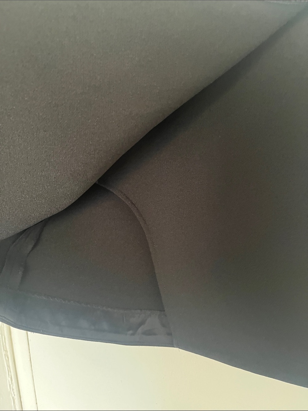 Babaton by aritzia Black Mini Skirt with Subtle Wrap Detail - Picture 2 of 10